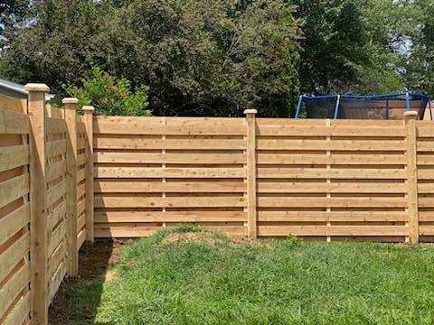 Horizontal Cedar Fence